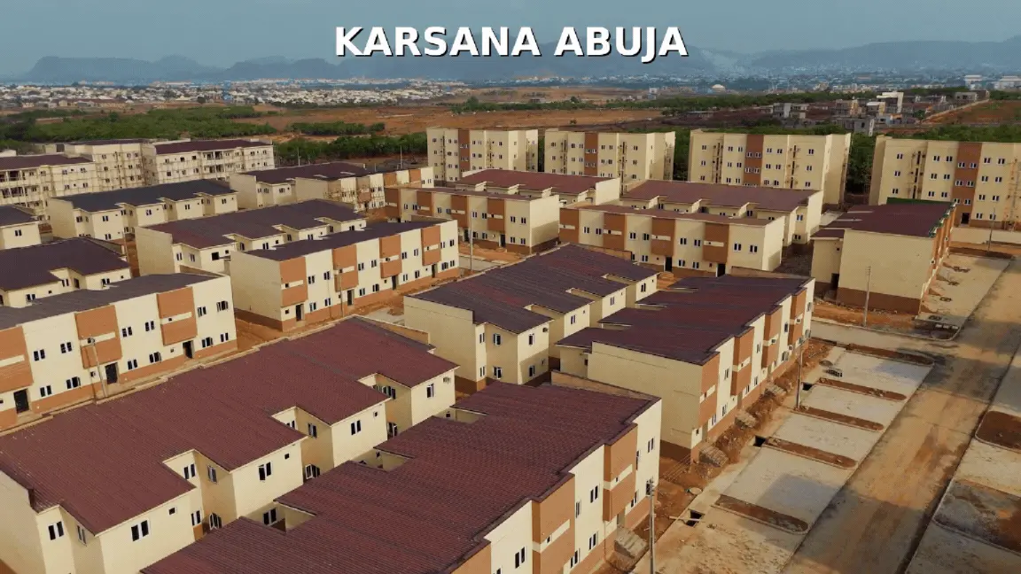 Aerial view of residential property development